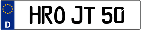 Trailer License Plate